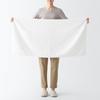 MUJI Fluffy Pile Bath Towels Set of 60 x 120 Blue 84971327 (Patterned), 4, cm, Check,