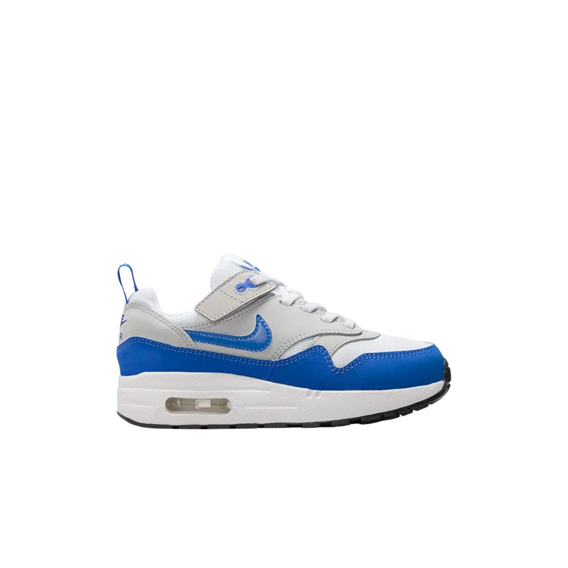 Nike Air Max 1 EasyOn PS Königsblau Kinder Sneaker Weiß Neutralgrau Schwarz DZ3308-104 27