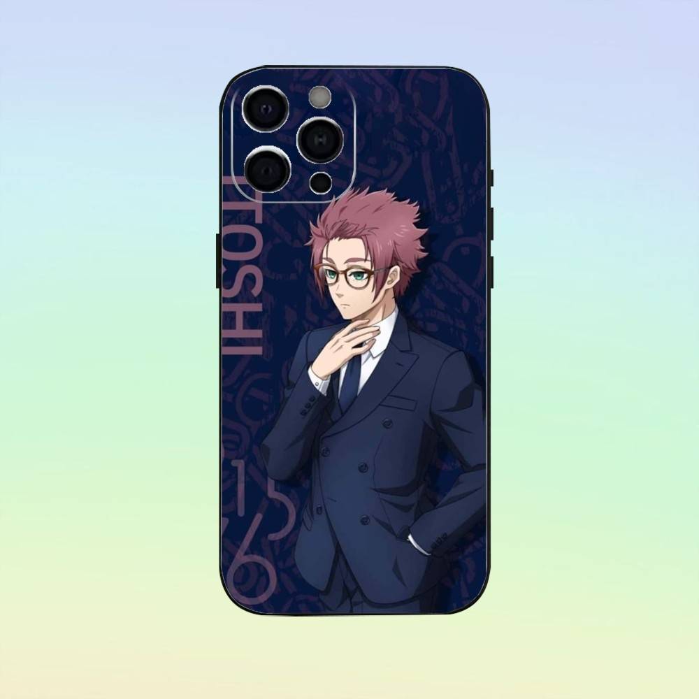 Itoshi Sae B-Blue L-Lock Phone Case For iPhone 17,16,15,14,13,12,11 ,Soft Silicone Black Cover