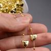 10m Filo da Pesca Catena di Perline a Forma di Cuore Decorazione per Matrimonio Festa di Natale (Oro)