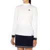 FootJoy DRY THROUGHLIGHT Color Sleeve Long Sleeve Mock Neck Shirt, White, Women's, Size XL (FJW-F24-S03, 32266-XL)