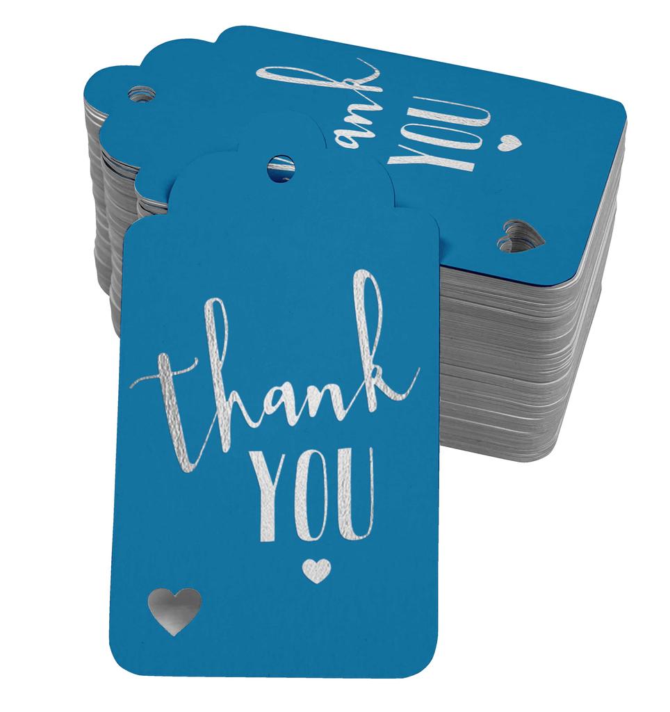 Inkdotpot ThankYou Bridal Shower-Baby Shower-Retirement-Wedding-Birthday Bottle Tag Real Gold Foil Favor Hang Tags Pack Of