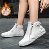 Warm Martin Boots Women's Leather Large Size Cotton Shoes High Top Wear-resistant Outdoor Casual Shoes