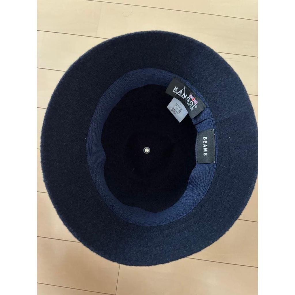 Used KANGOL BEAMS wool hat navy L size