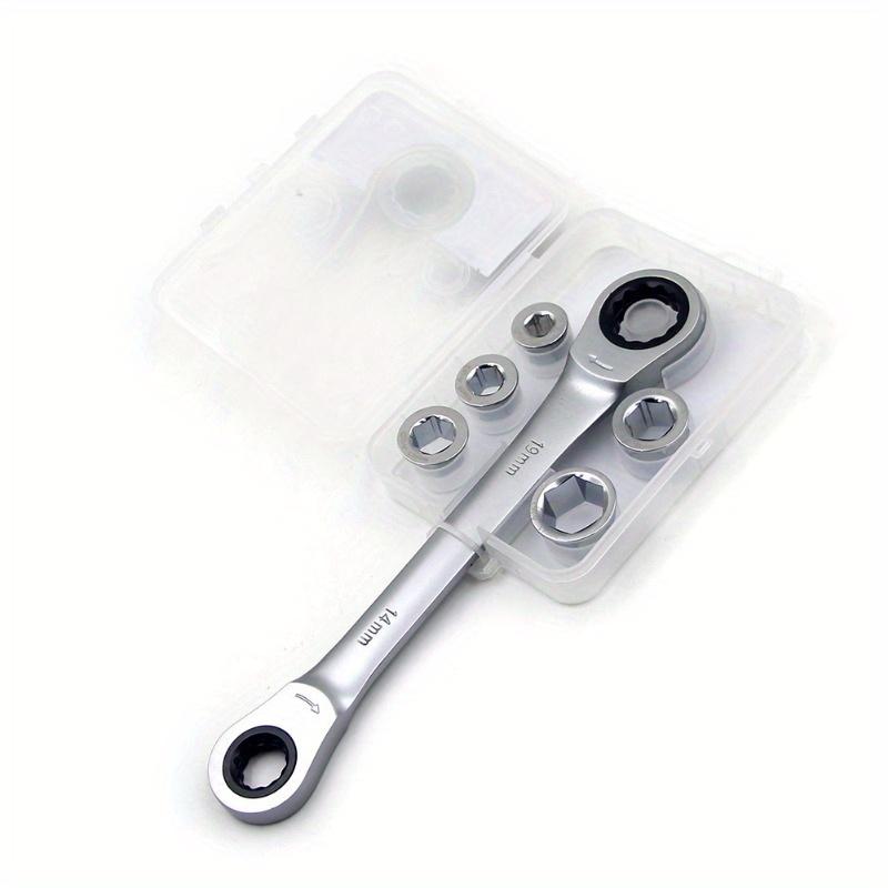 7 v 1 Dvouhlavý oboustranný ráčnový sada kombinovaných klíčů Mechanik Univerzální sada nástrčných klíčů Nástrojový klíč Ráčnový klíč