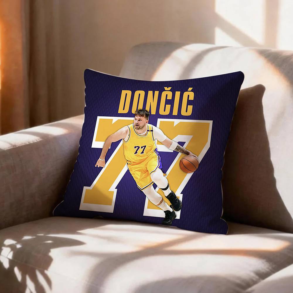 basketball Luka DDoncic Pillow Case Pattern Printed Pillowcase For Living Room Sofa Cushion Cover
