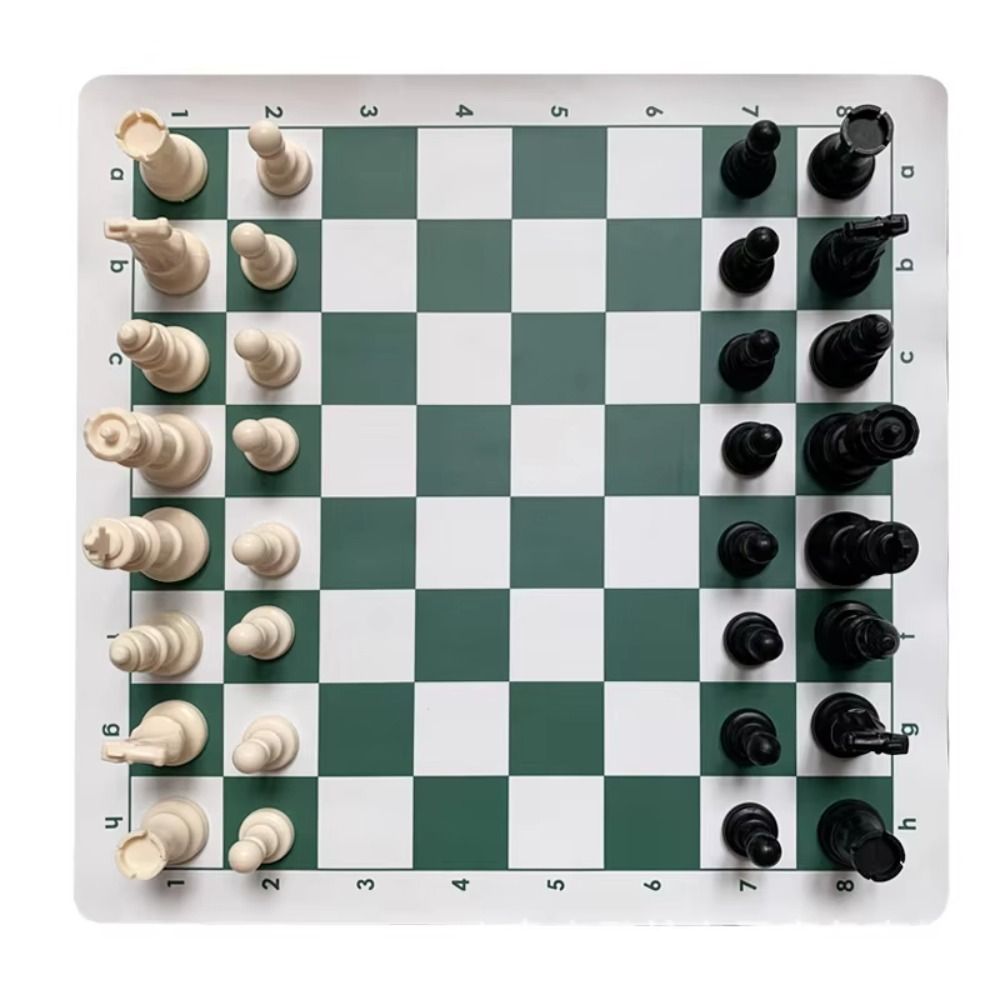 Resin Tournament Chess Board Games 36/42/51cm Chessboard Travel Chess Pieces Set  Desktop