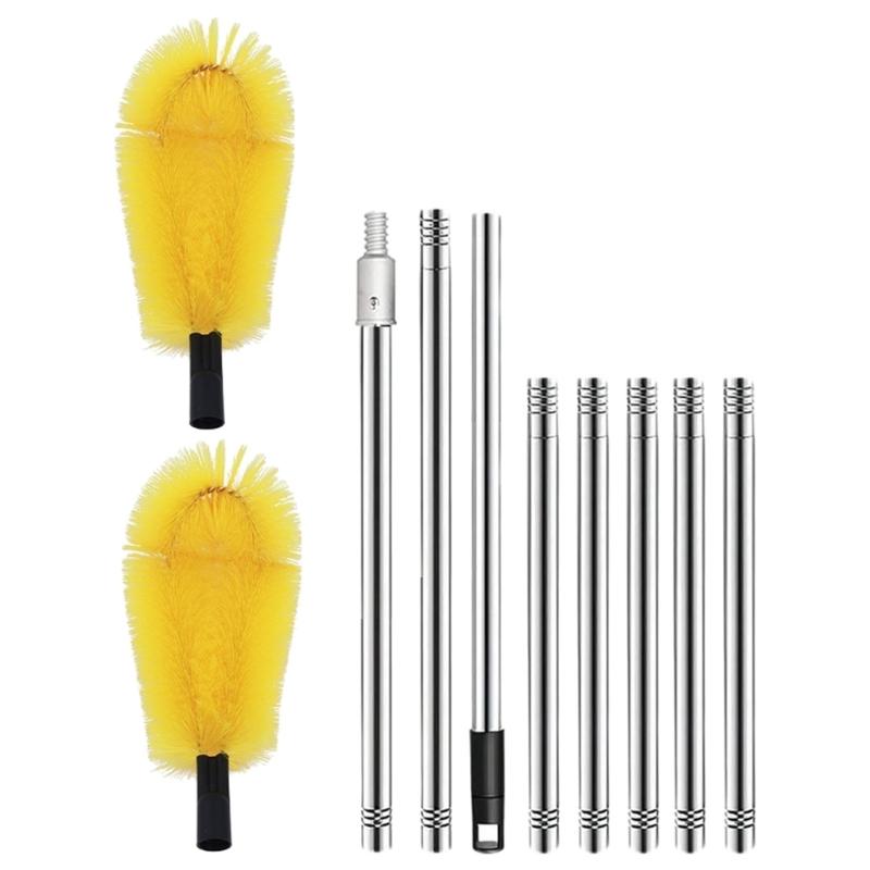 

Инструмент для чистки желобов с длинной насадкой-щеткой от The Ground Gutter Cleaner Легко очищает крышу от листьев