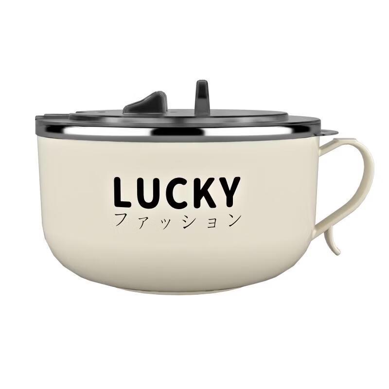 JINGRX Stainless Steel Instant Noodle Bowl Set