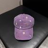 Korean Alphabet Embroidered Water Baseball Cap Children's Spring and Summer New Curved Brim Showing Face Small Outdoor Sunshade Cap
