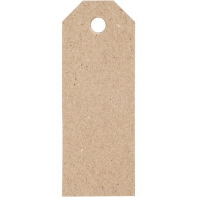 Etiquetas para presente 3x8 cm - Natural - 20 unidades