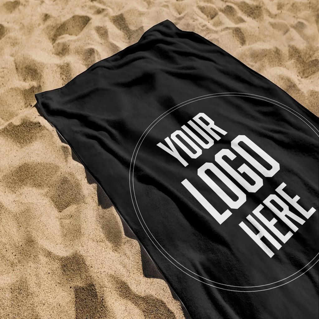 Personalized Custom Beach Towel Customized Photo/Logo Oversized Microfiber Towel Summer Party Gift For Beach Swimming Bath Sport