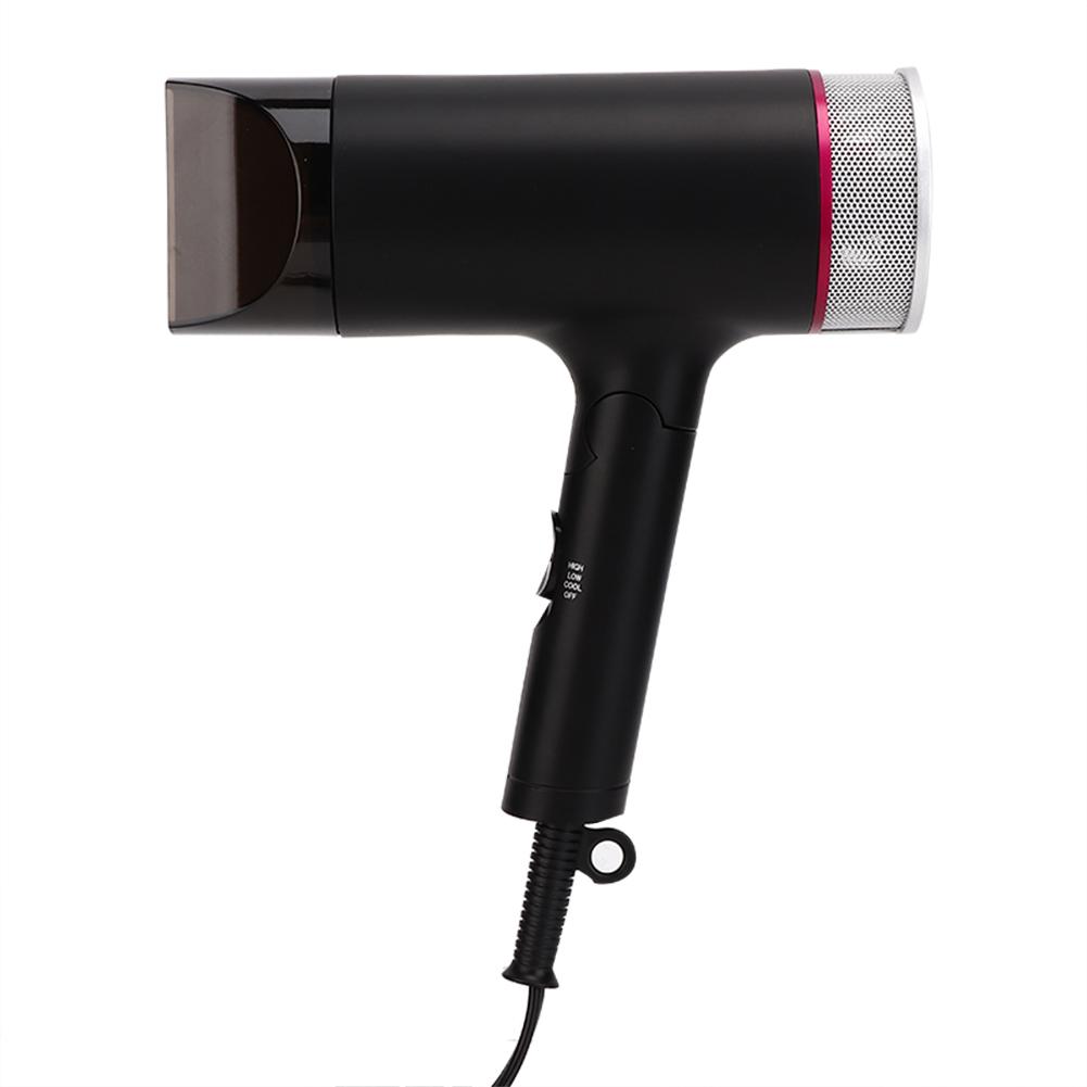 Elektrischer Haartrockner Negativ-Ionen Föhn Faltbar Haushalt Haartrocknungswerkzeug Schwarz US-Stecker 110V