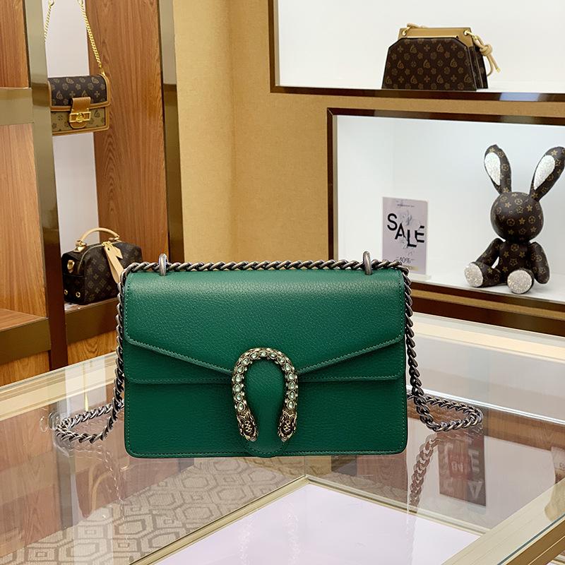 2024 Γυναικεία Τσάντα Ώμου Ταχυδρόμου Dionysus από Γνήσιο Δέρμα Ρετρό