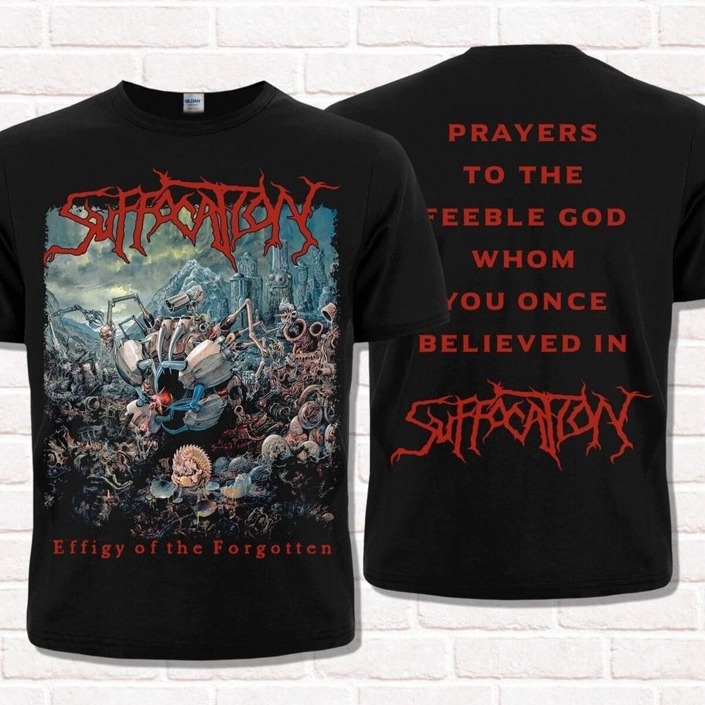 Черная футболка Suffocation, Чучело Забытого 1991 переиздание 16D643 Унисекс футболка S