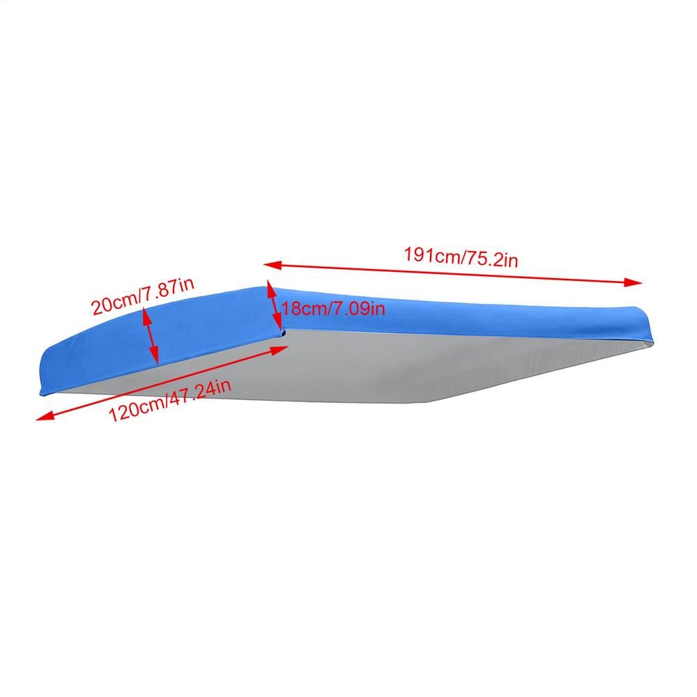 Swing Canopy Replacement Cover Waterproof Anti-UV Outdoor Swing Shelter Cover for Patio Porch Garden Backyard Swing Decoration