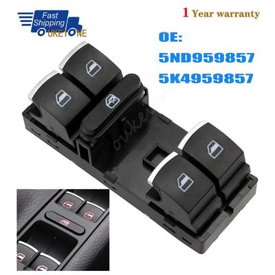 For Jetta Golf MK5 MK6 Jetta Passat Tiguan Volkswagen VW CC Electric Power Master Window Door Switch Button 5ND959857 5K4959857