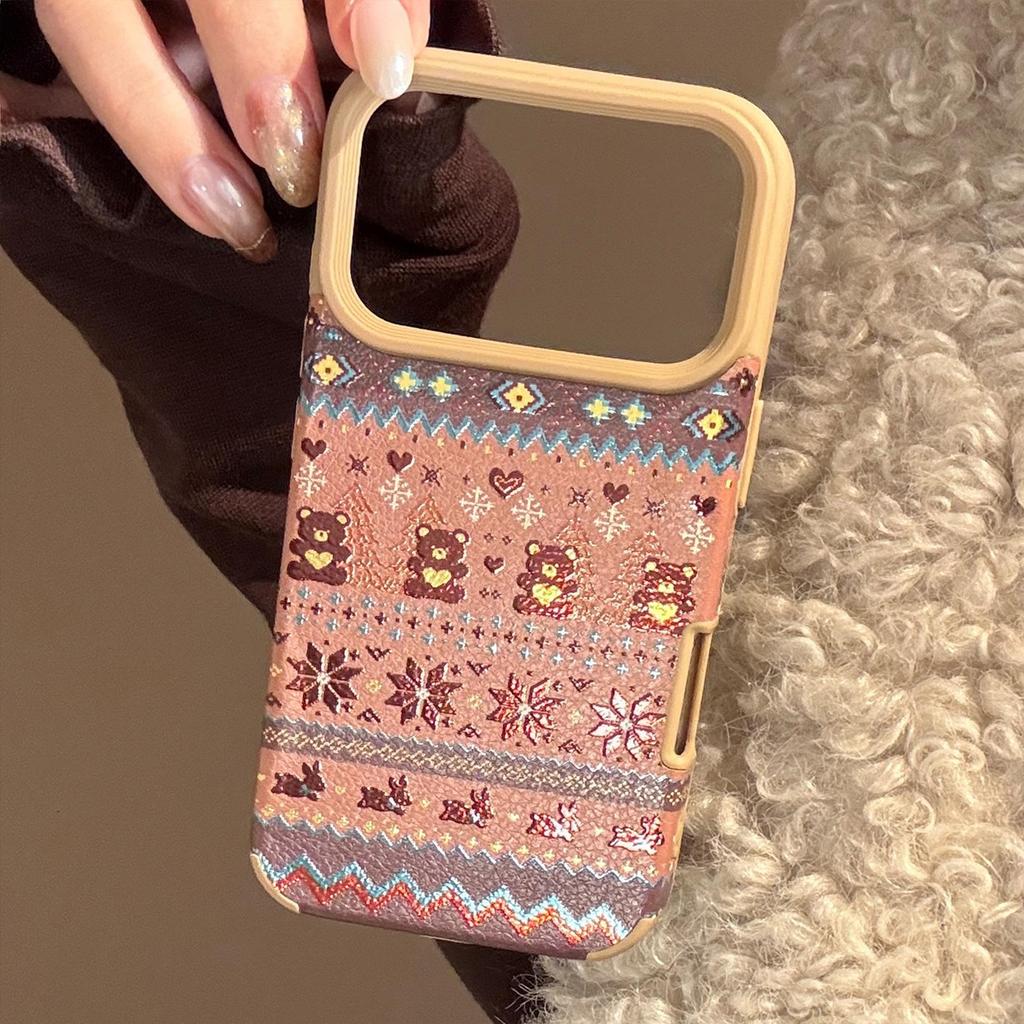 Creative Brown Bear Phone Case for iPhone 17 and iPhone 17 Pro Max
