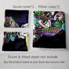 Astronaut colorful explosion Bedding Duvet cover sets Duvet covers Pillowcases gifts (1 * Duvet Cover 2 * Pillowcases, without duvet insert)