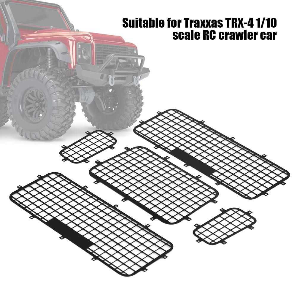 5 Pcs Metal Window Protection Nets for Traxxas TRX 4 1 10 Scale RC Crawler Car