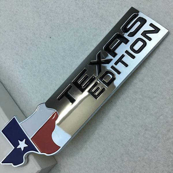 

3D ABS Chrome TEXAS EDITION Эмблема на кузов автомобиля Логотип Наклейка на задний багажник Наклейка на автомобиль Значок Невыцветающий значок на крыло Наклейка на крыло автомобиля серебряный