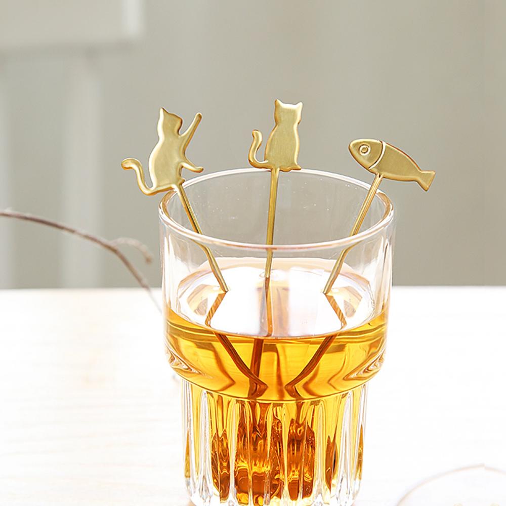 Frucht Küche Zuhause Mischen Katze Trinken Teelöffel Rührwerkzeug Milchlöffel Kaffeezubehör