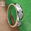 Hot 925 Sterling Silver Shiny Rhombus Zircon Ring For Women Man Party Wedding Engagement Birthday Christmas Gift Fashion Jewelry