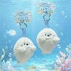 Soft Plushie Shark Seal Keychain Stuffed Animal Turtle Keychain Ocean Animal Plush  Backpack