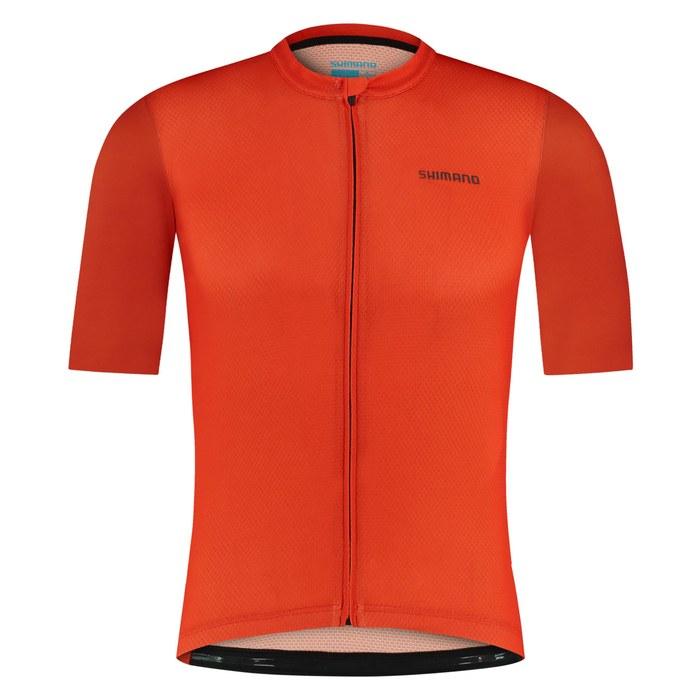 Photos - Cycling Clothing Shimano Cycling Jersey ARIA Short Sleeve Coral Red XS  (European Size)