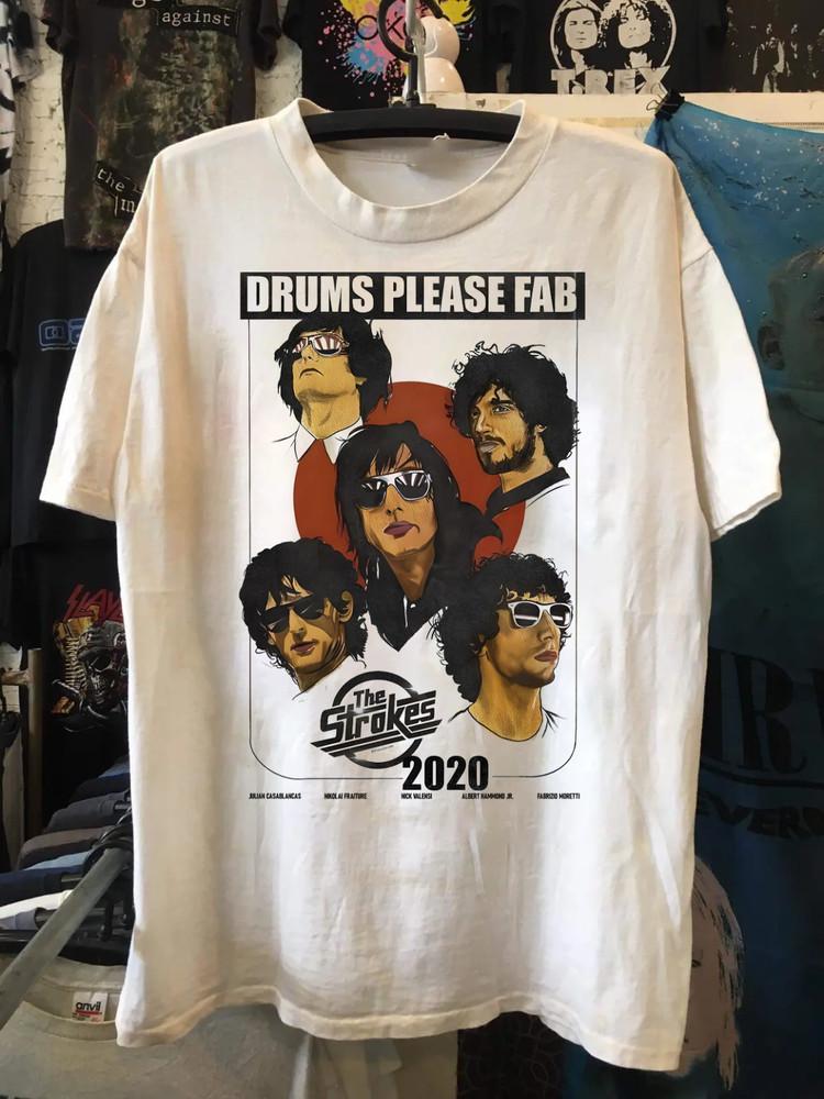 

The Strokes Band Drums Please Fab 2020 Unisex COncert S to 5XL MQ429 Unisex T-Shirt M