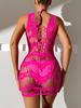 Sex underwear sexy hip skirt hollow temptation women's transparent suspender net 22