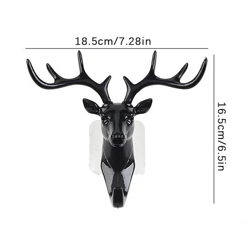 Wall Hanging Hook Vintage Deer Head Antlers For Hanging Clothes Hat Scarf Key