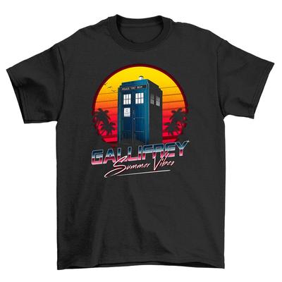 Galifrey Summer Tardis - Śmieszna koszulka dla podróżników w czasie! Unisexowy nadruk