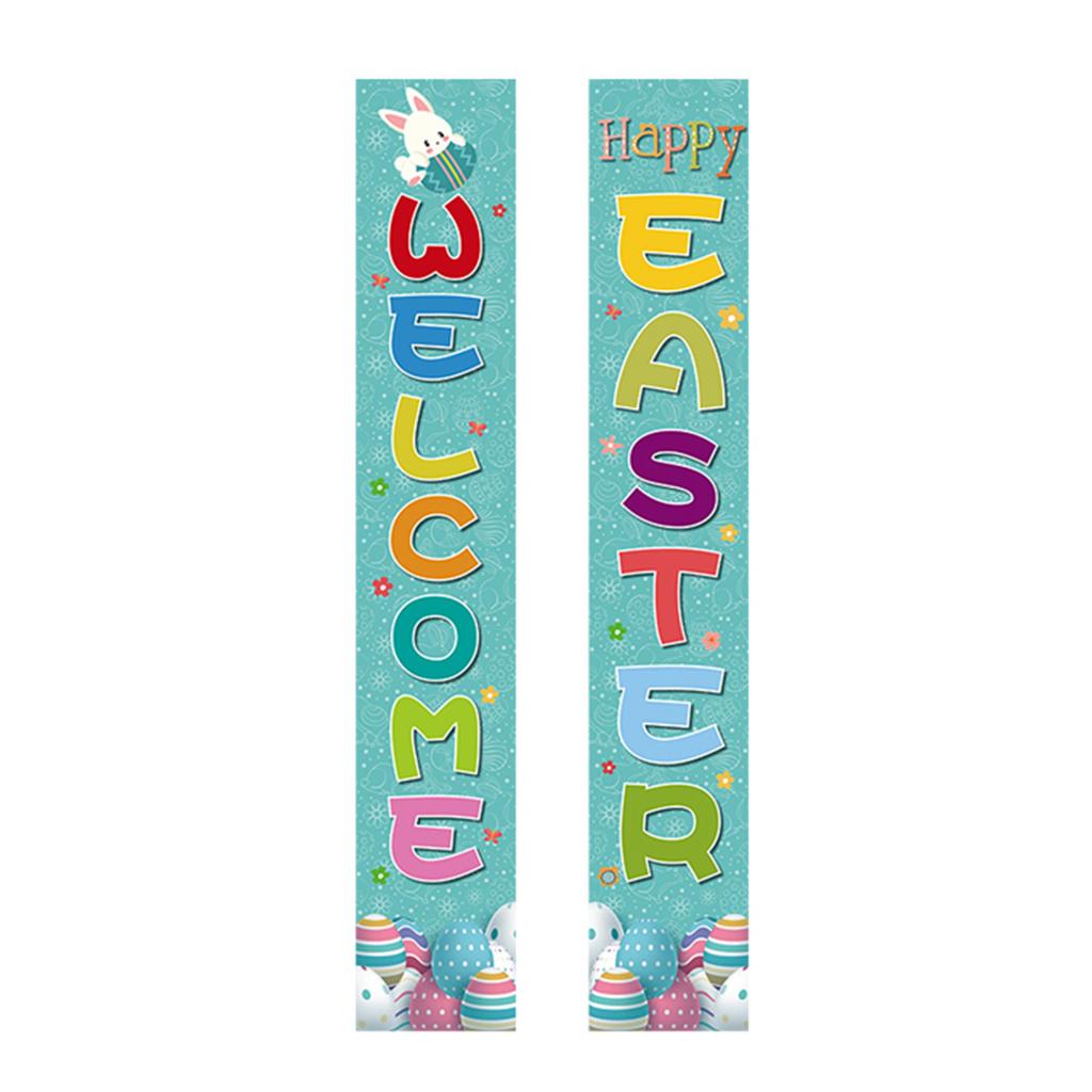 180 * 30Cm Easter Family Party Festival Atmosphere Arrangement Flag Polyester Cloth Couplet Customization