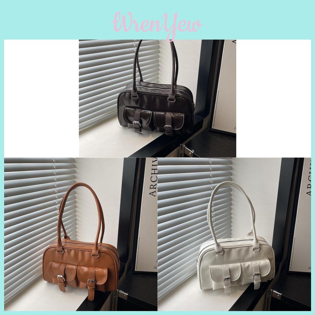Minimalist Pu Shoulder Bag For Women With Large Capacity And Street Style For Daily Use