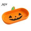 Halloween Home Decor 3D Printed Pumpkin Glasses Storage Tray, Decorative Desktop Organizer Tray for Sunglasses Keys & Jewelry, Themed Entrance Key