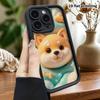 Phone Case: 2D flat design suitable for iPhone 18 17 16 15 14 13 Pro protective case, Shiba Inu head, perfect Christmas and Halloween holiday gift