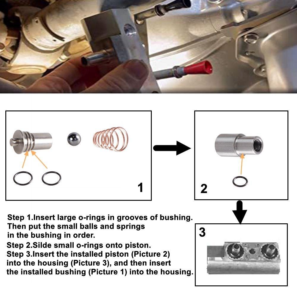 6L80-6L90-8L90-10L90 Transmission Cooling System Upgrade Kit 2014-UP, Cooler Flow Bypass Valve Kit Replace# STL010