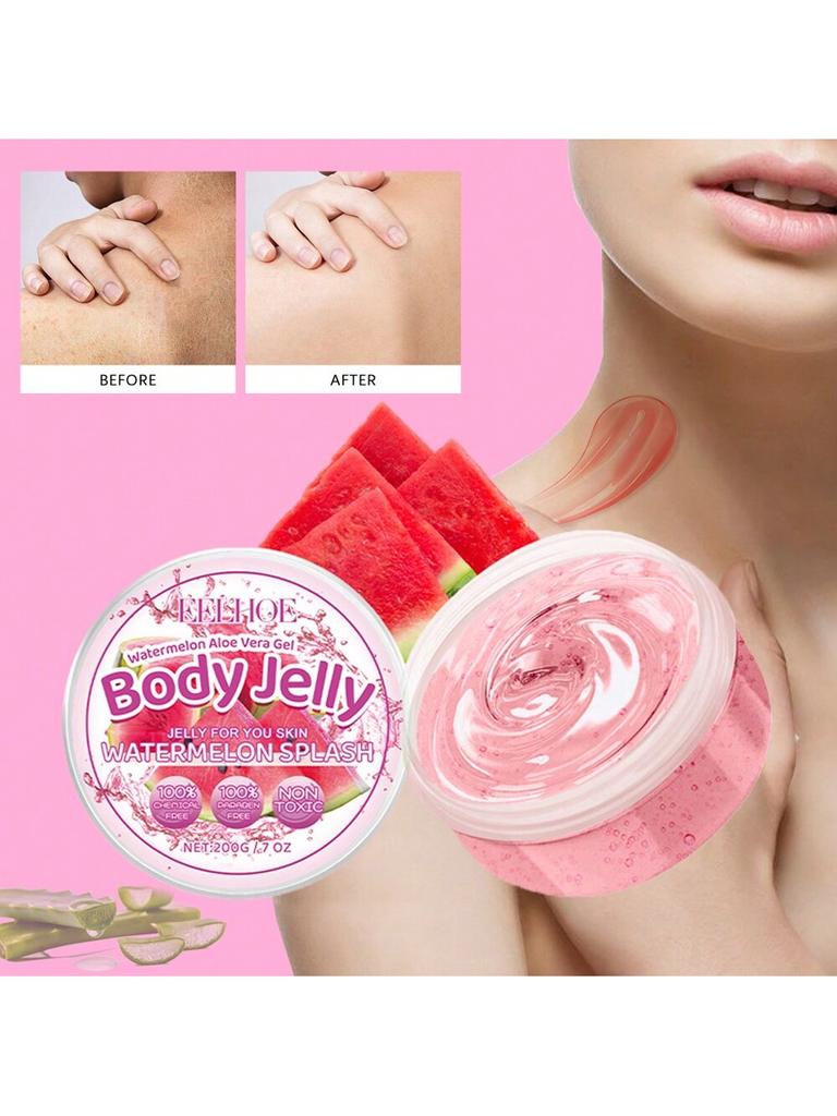1Pc 200g Watermelon Jelly Body Cleansing-After-Sun Repair Cream-Hydrating, Moisturizing And Oil-Cont