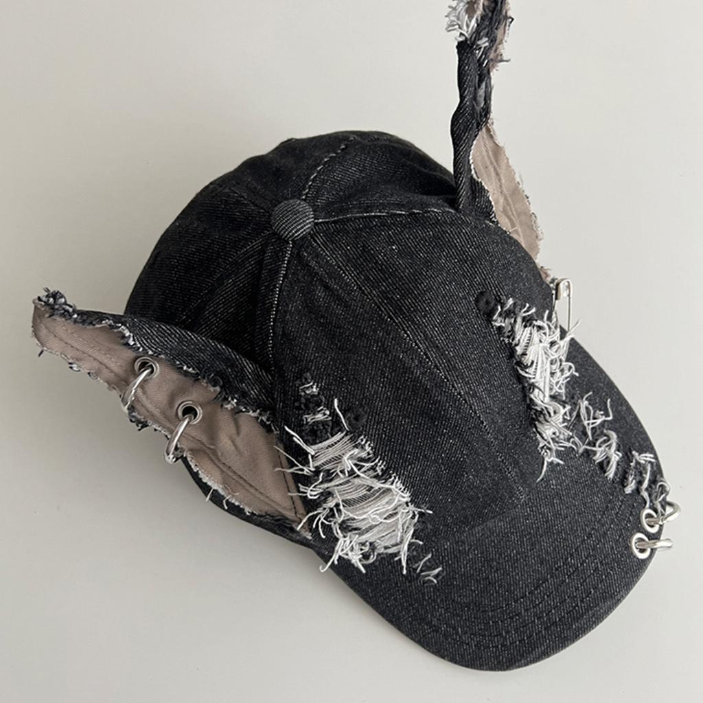 3D Hundeohren Baseballkappe für Erwachsene Unisex Herbst Frühling Schirmmütze Outdoor Sonnenkappen Lässig Used Hiphop Tanzhut
