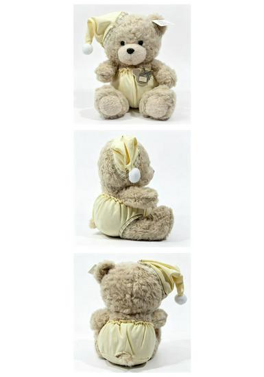 Cute Baby Bear Plush Toy in Cartoon Outfit - Adorable Cloth Doll Gift for Children