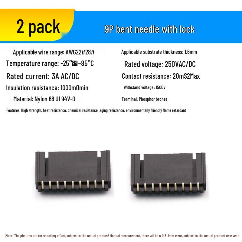 2.54 Lockable DuPont Connector: 2P & 3/4/10P Straight/Bent Pin Header MX2.54 Socket