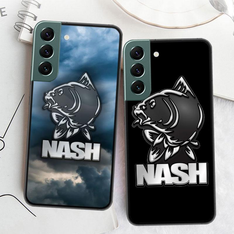 Nash Fishing Logo Phone For Samsung Galaxy S24 S22 Ultra S21 Plus S20 S23 FE Case S10 S10E S9 S8 S7 Edge Cover Silicone Soft Coq