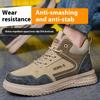 Steel Toe Work Boots Anti-Smash Anti-Puncture Safety Shoes for Men Working Sneakers with Metal Toe Labor Protection Shoes