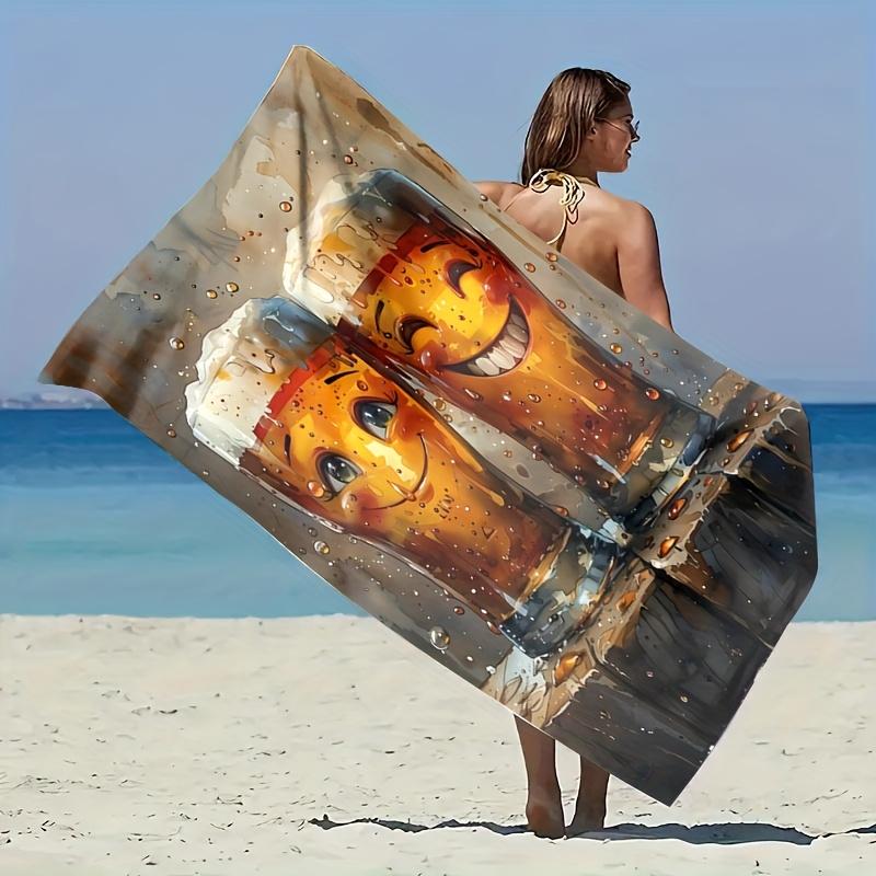 Beach Towel Printed Beach Mat Summer Gift Resort Pool Bath Fabric Decor