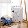 Cesto de Roupa Suja Dobrável Grande Capacidade Padrão Cartoon Alça Resistente Pegada Confortável Algodão Animal Fofo Estampado Meias Roupa Íntima Cesto de Roupa Suja