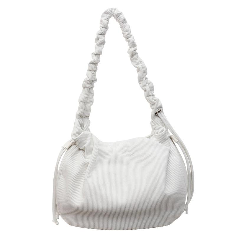 

Женская сумка-мешок на кулиске, вельветовая сумка через плечо бежевый