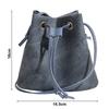 1Pcs New PU Leather Drawstring Bucket Bag Casual Urban Minimalist Style Shoulder Bag Small Crossbody Bag for Women