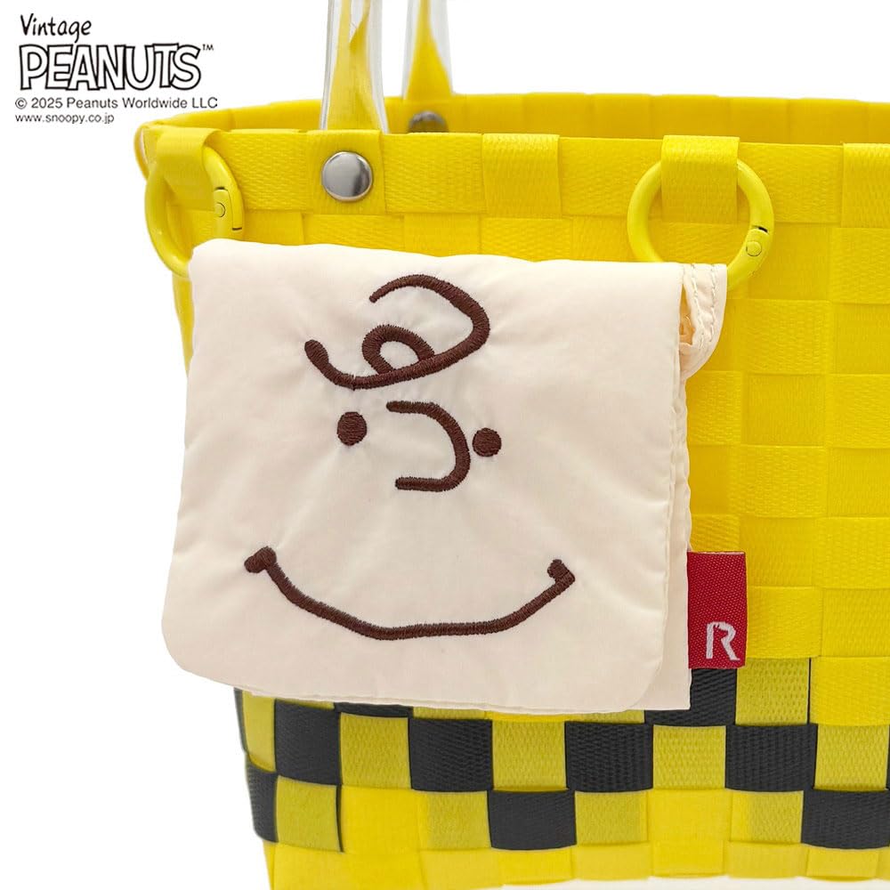 Snoopy Mini Basket Bag 8439 Charlie [Rootote] Women's IP.Baby Roo.Basket.Peanuts-0I (02 Brown)