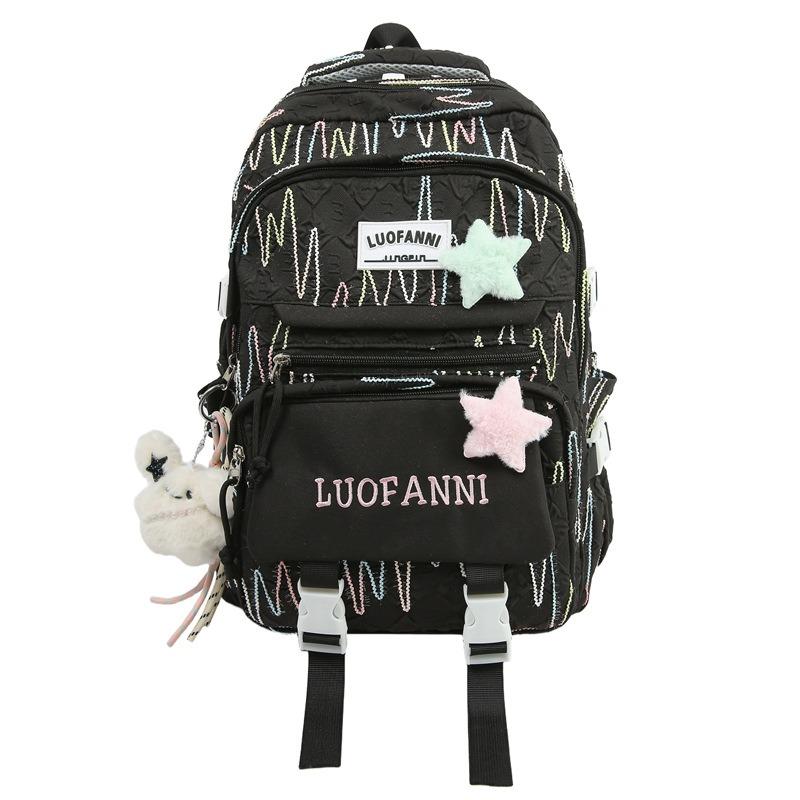 New High-value College Style Fresh and Sweet Backpack Junior High School Students Lightweight Large-capacity Backpack